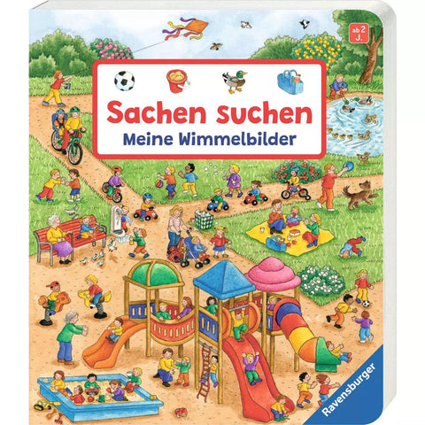 Sachen suchen Meine Wimmelbilder 43273: Buchcover mit Spielplatz