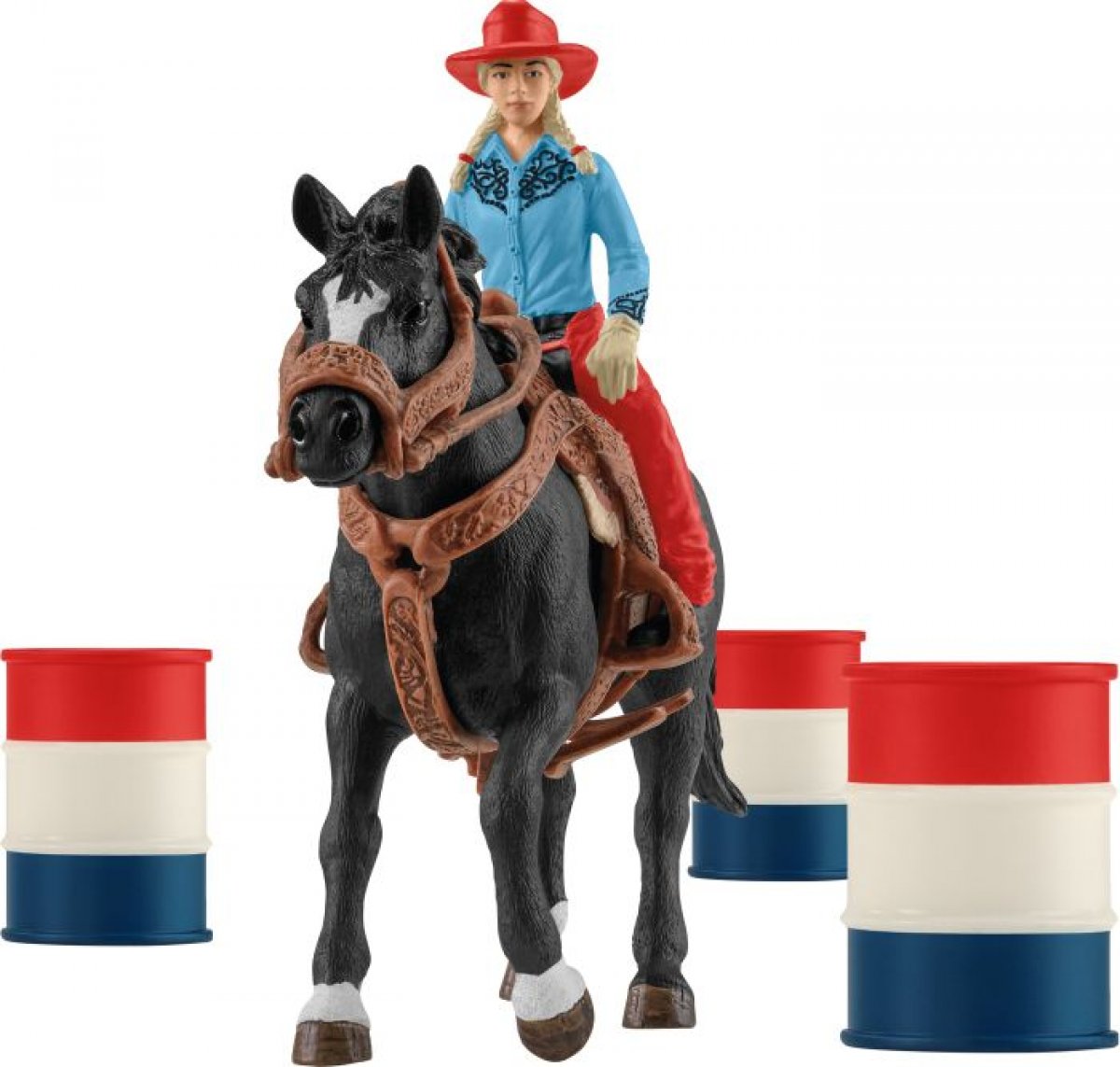 Schleich Farm World Barrel Racing mit Cowgirl 42576 - Bild 1