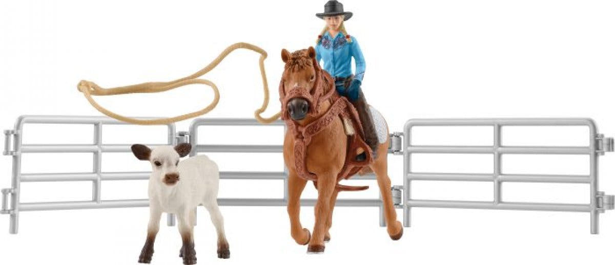 Schleich Farm World Team Roping mit Cowgirl 42577 - Bild 1