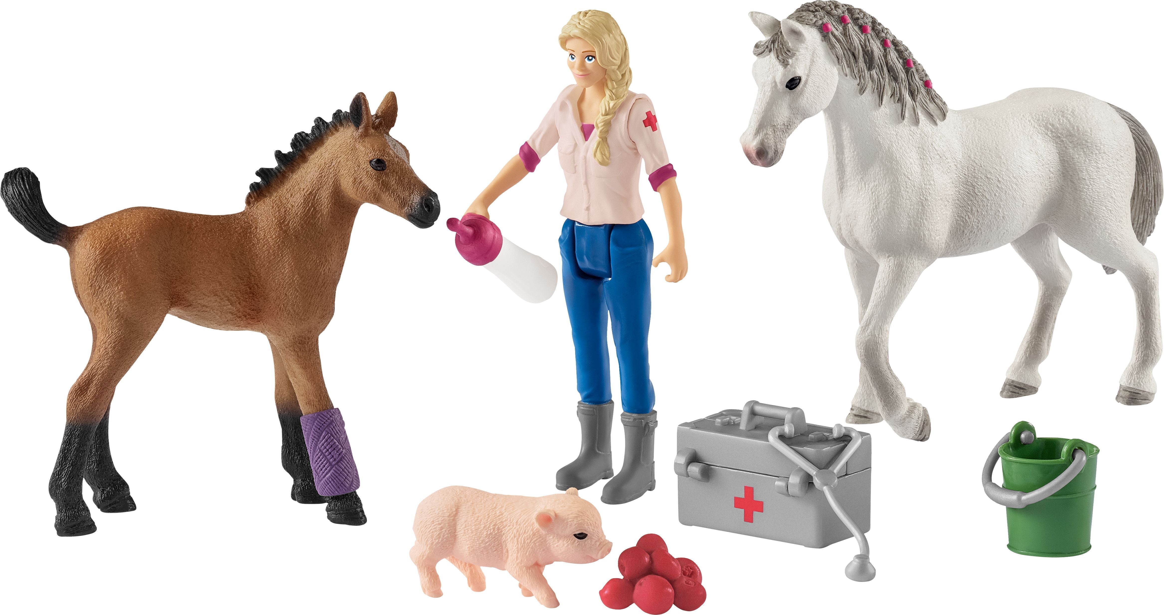 Schleich Farm World Arztbesuch bei Stute und Fohlen 42486 - Bild 2