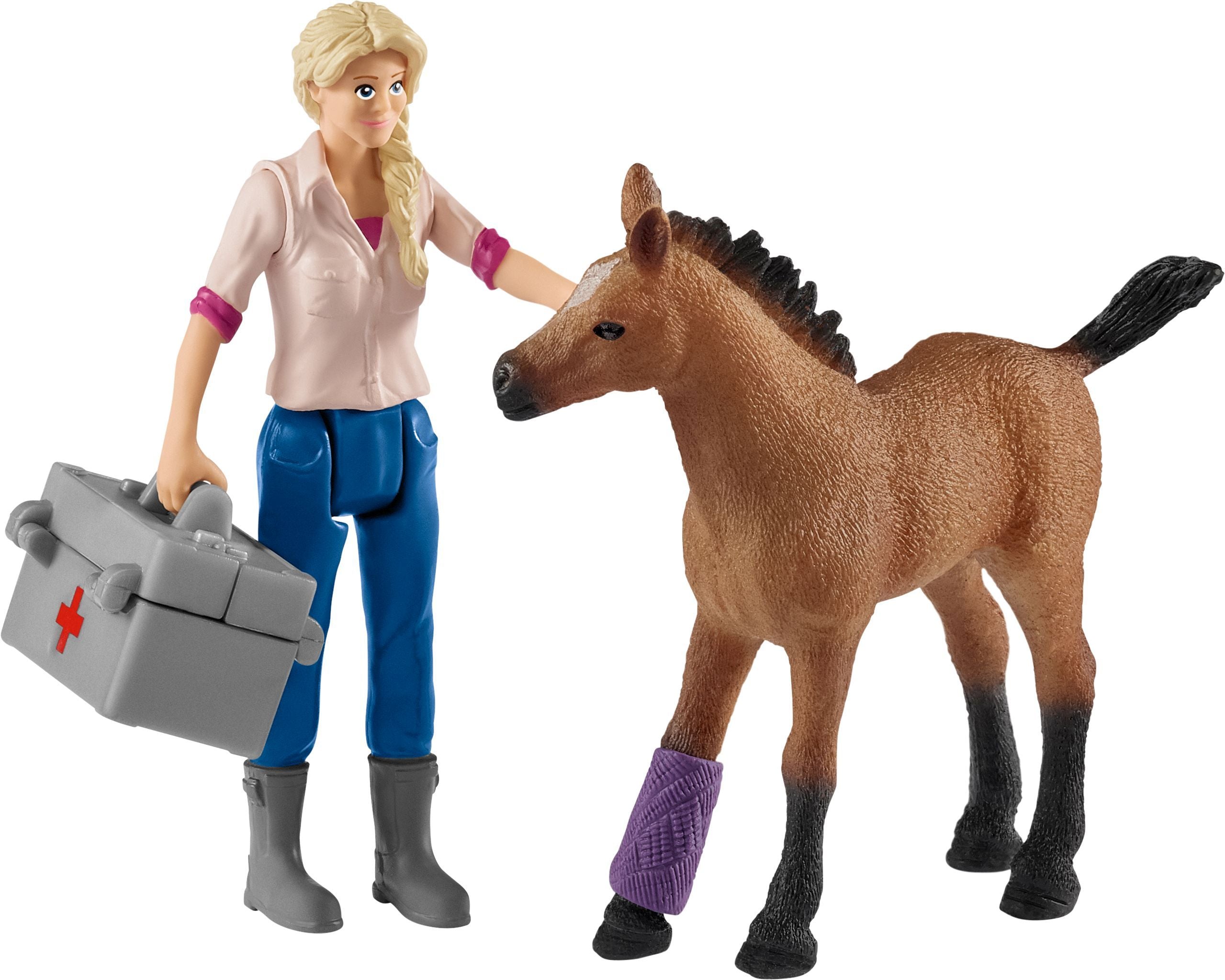 Schleich Farm World Arztbesuch bei Stute und Fohlen 42486 - Bild 4