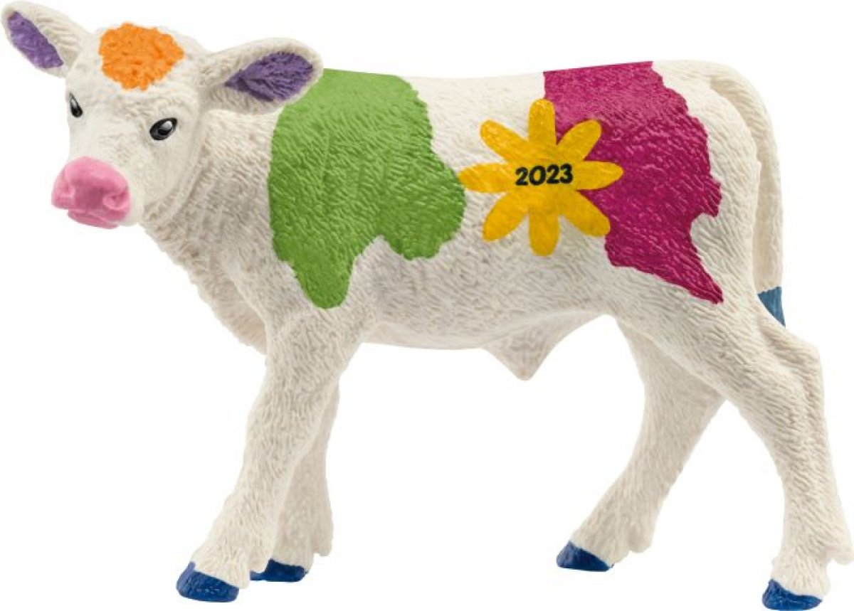 Schleich Buntes Frühlings Kalb 72207 - Bild 1