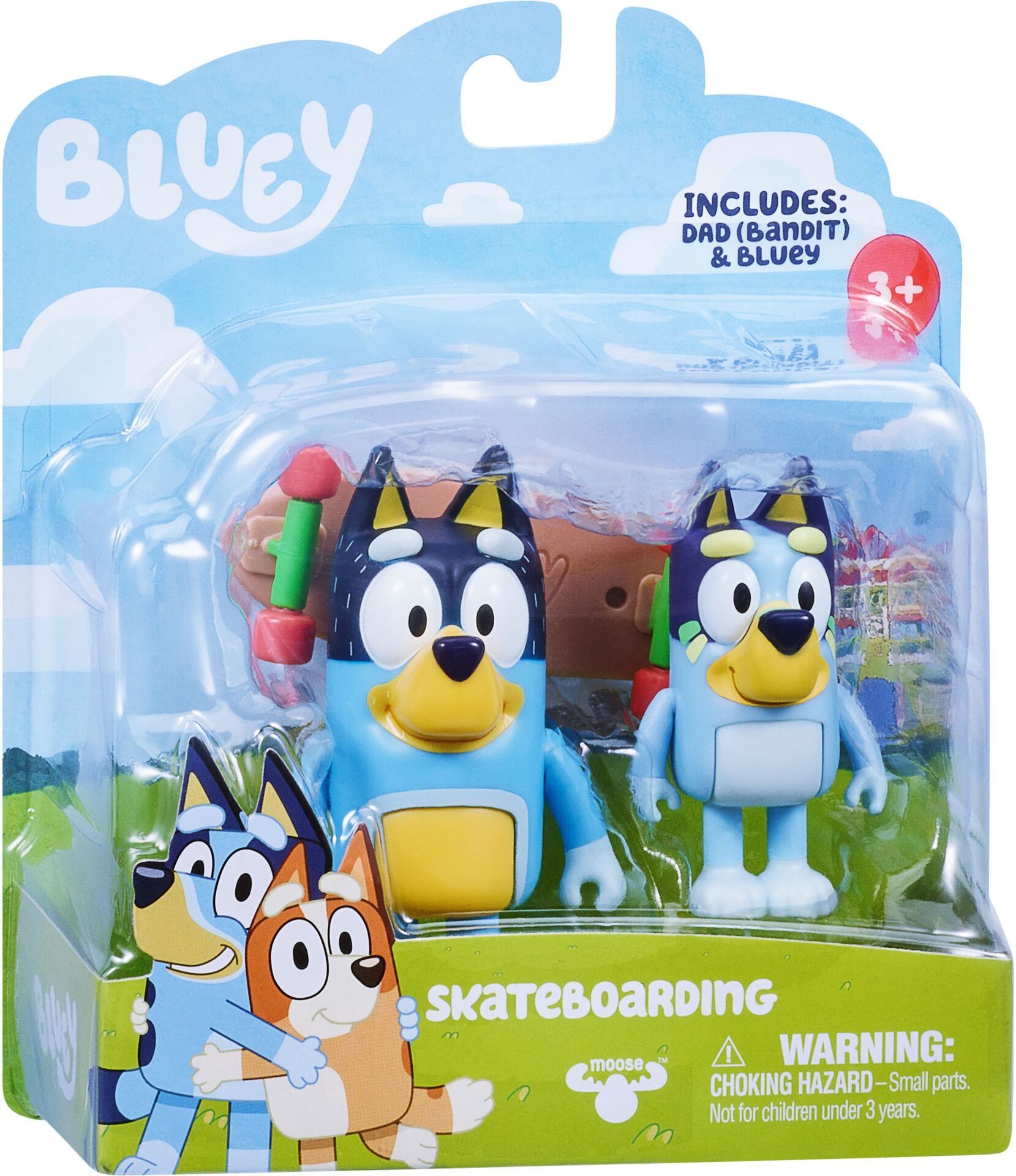 BLUEY Figuren Doppelpack - Skateboarding - Bild 1