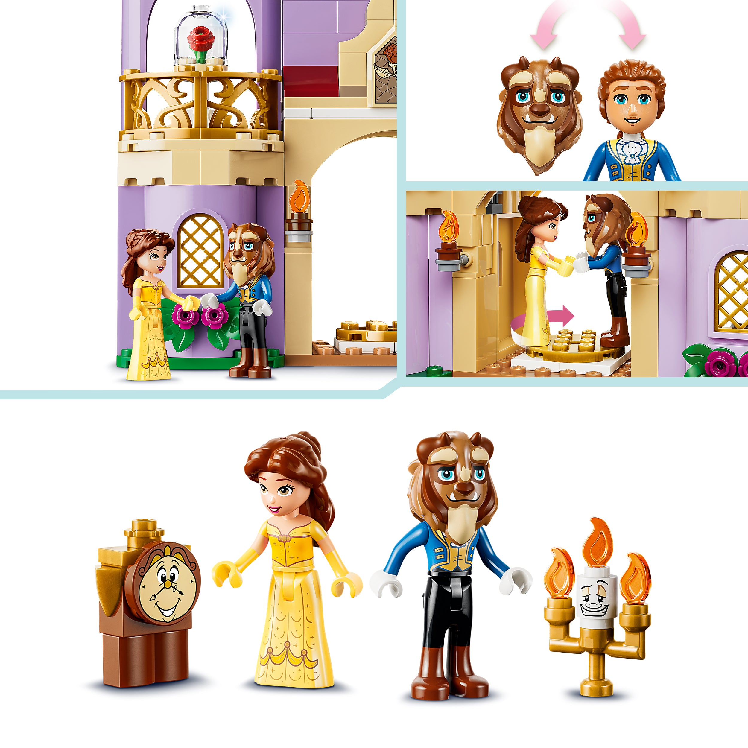 LEGO Disney 43289 Das verzauberte Schloss von Belle - Bild 5