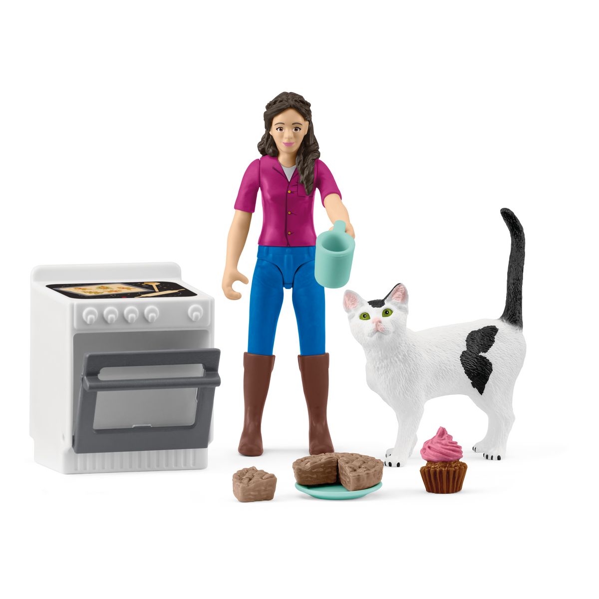 Schleich Backnachmittag mit Katze 81470 - Bild 1