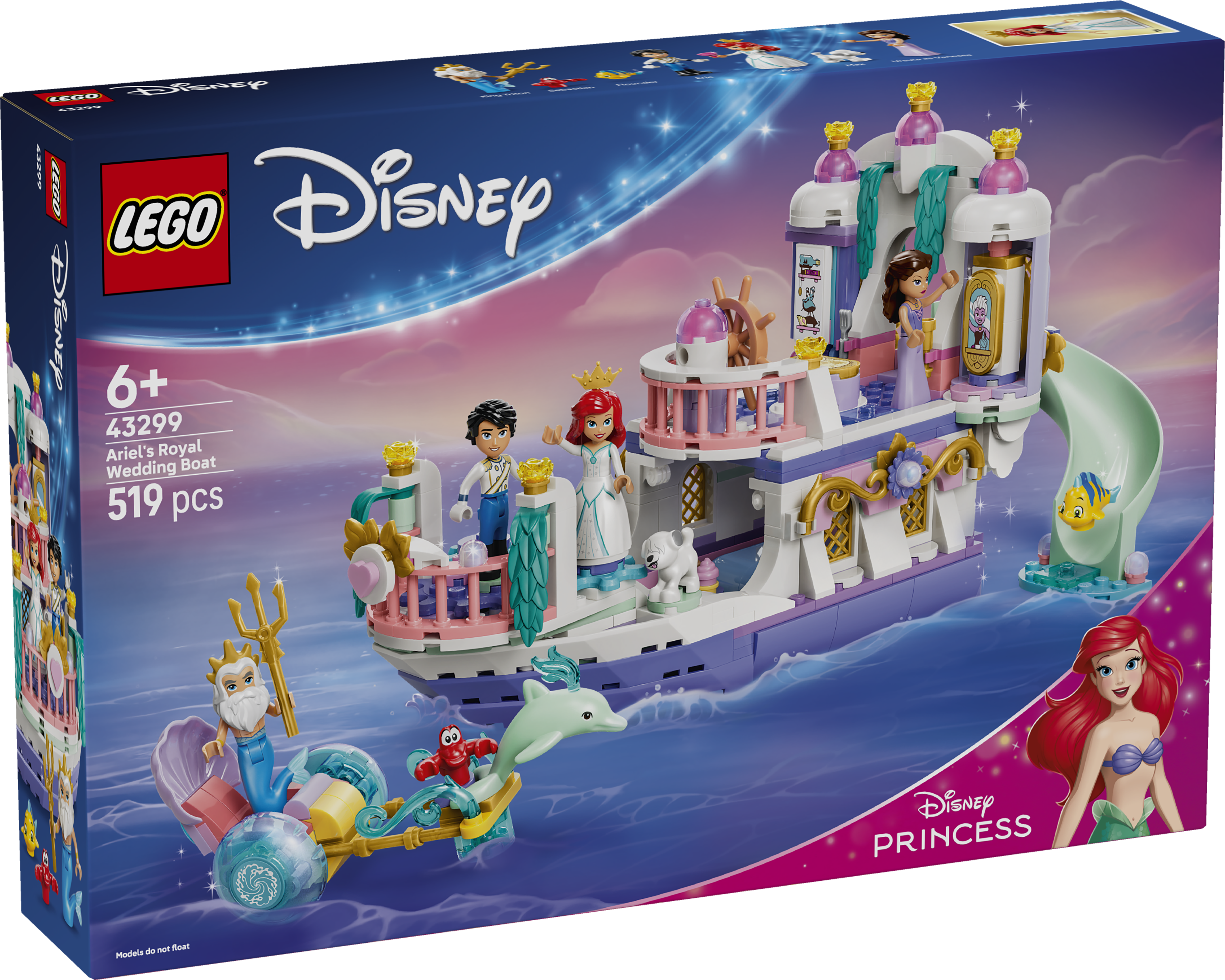 LEGO Disney 43299 Arielles Königliches Hochzeitsboot - Bild 1