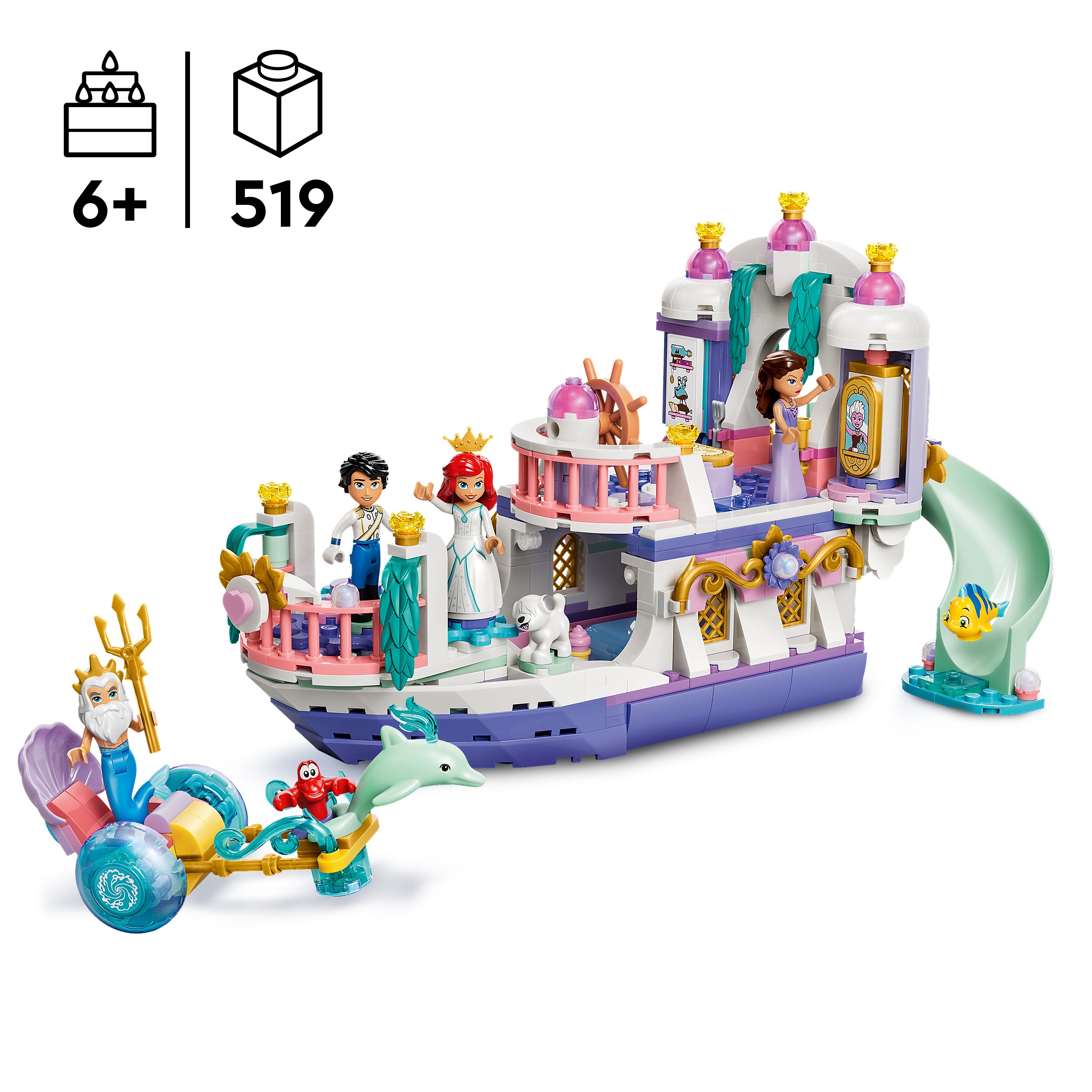 LEGO Disney 43299 Arielles Königliches Hochzeitsboot - Bild 8