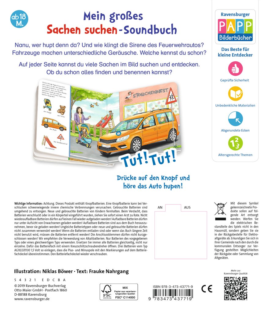 Ravensburger Sachen suchen / hören : Meine Fahrzeuge 43.771 - Bild 4
