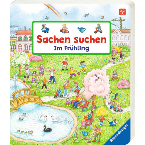 Cover Sachen suchen: Im Frühling 43842 mit Wimmelbild im Stadtpark