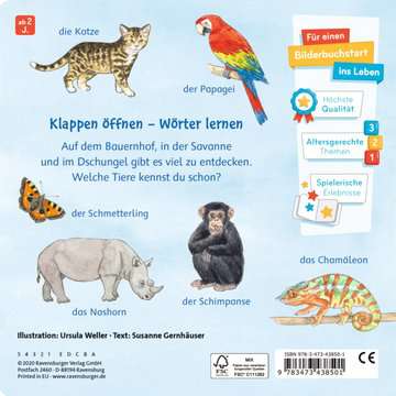 Mein Klappen-Wörterbuch: Bei den Tieren 43.850 - Bild 3