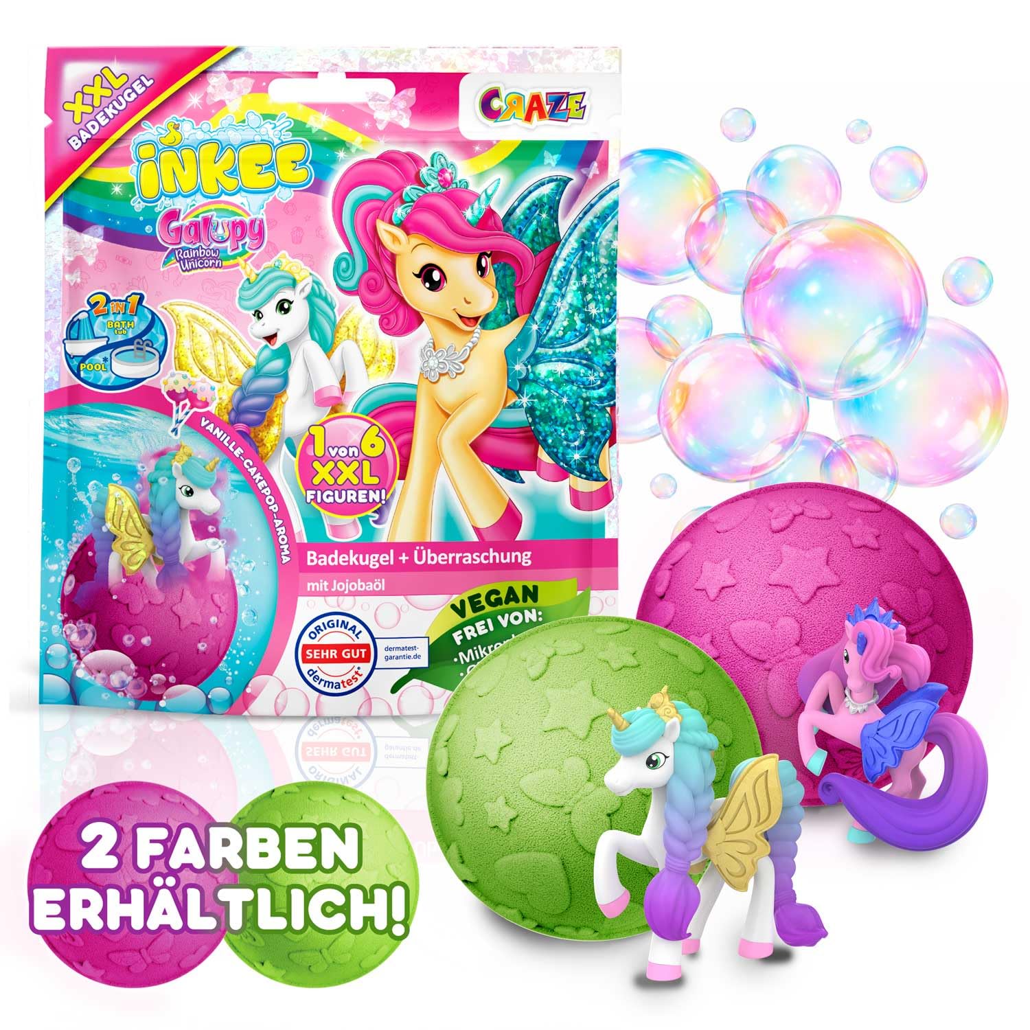Inkee Badebombe XL Surprise Unicorn - Bild 2
