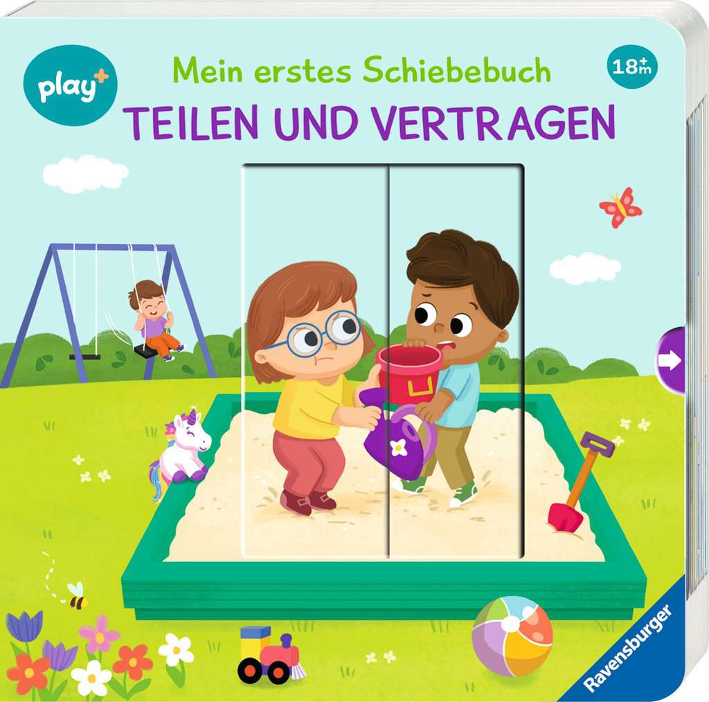 Play+ Mein erstes Schiebebuch - Teilen und vertragen 45.638 - Bild 1