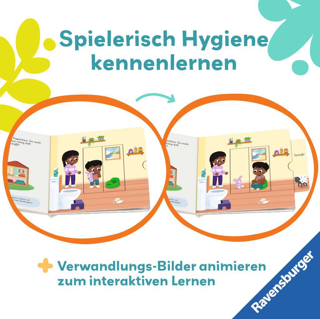 Play+ Mein erstes Schiebebuch - Baden, waschen, Zähne putzen 45.639 - Bild 5
