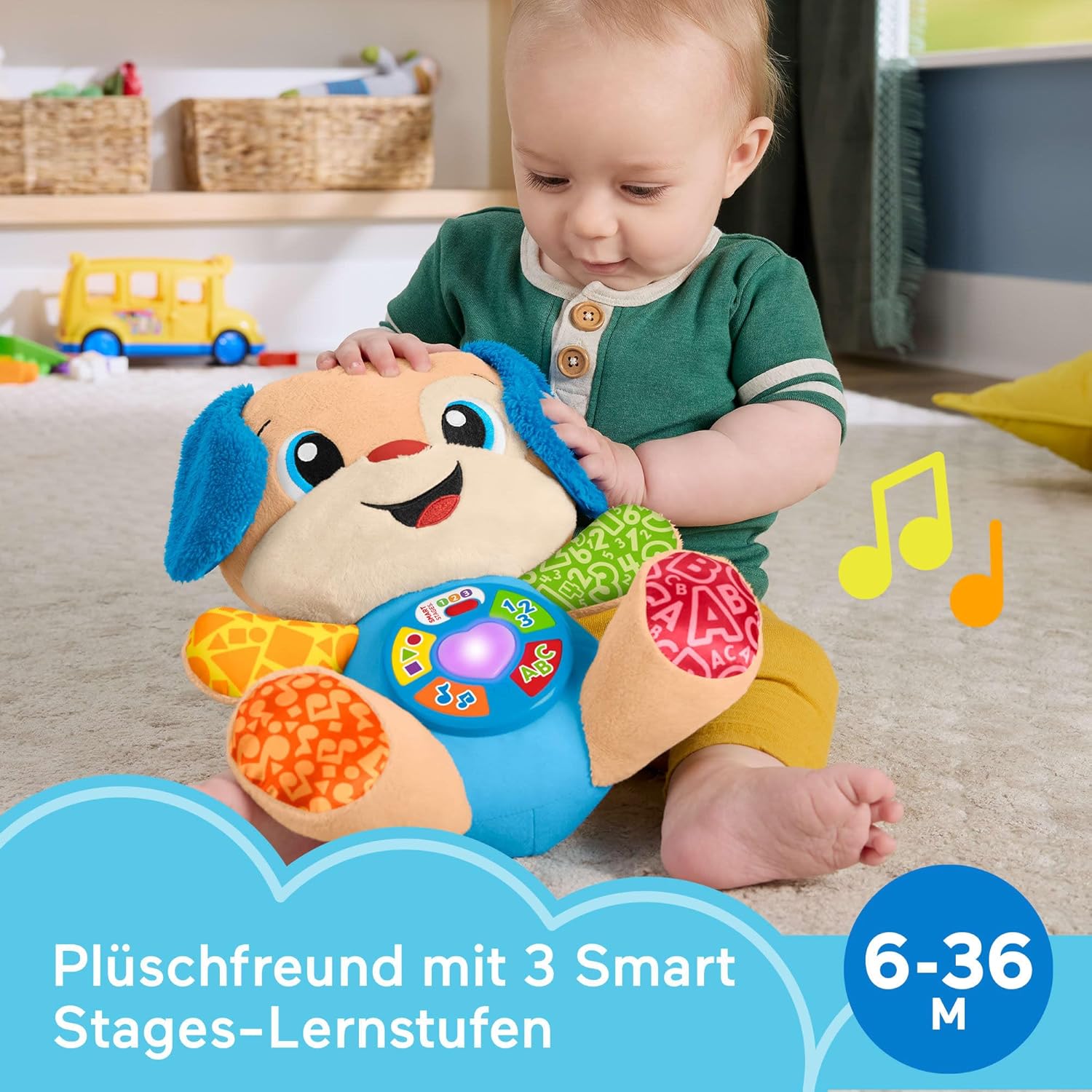 Lernspass Hündchen  blau FisherPrice - Bild 4