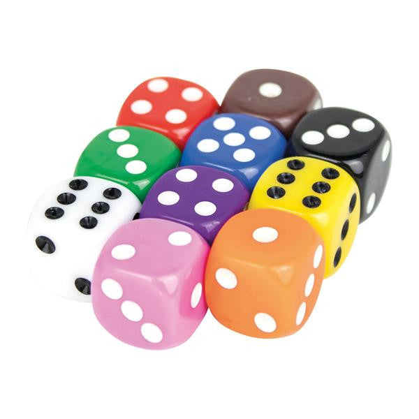 1 Würfel Opaque 6 Flächen 16mm - Bild 1