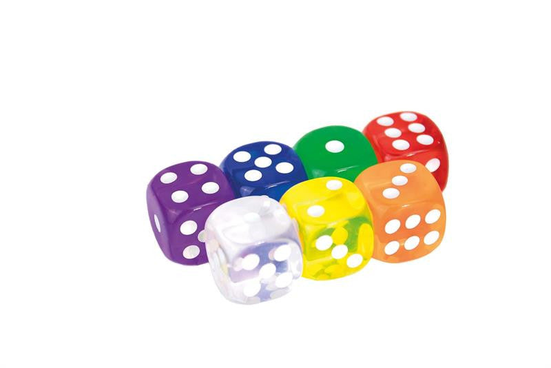 1 Würfel transparent 16 mm - Bild 1