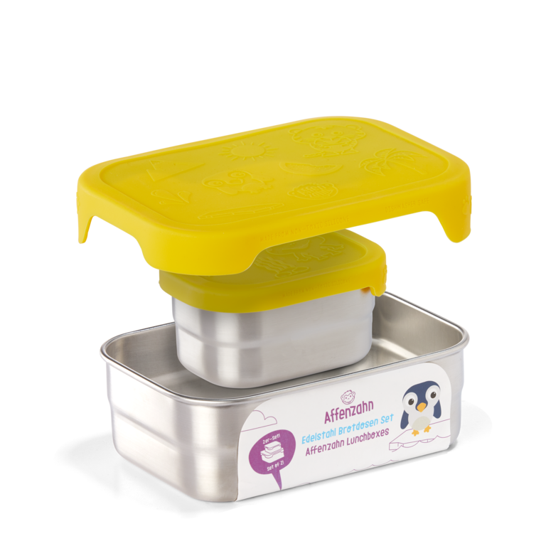 Affenzahn Brotdosen-Set gelb Tiger - Bild 6