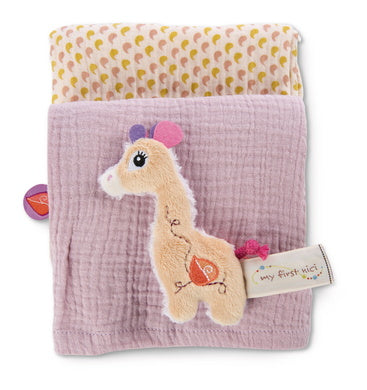 Nici Mulltuch 2er Set mit Greifling Giraffe Sasuma 11cm - Bild 2