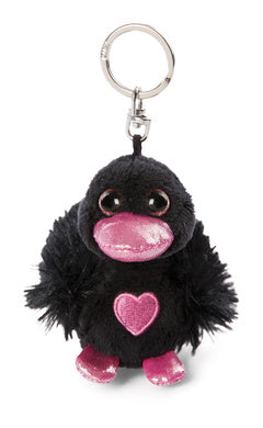 NICI Schlüsselanhänger Love Schwan schwarz 8cm - Bild 1