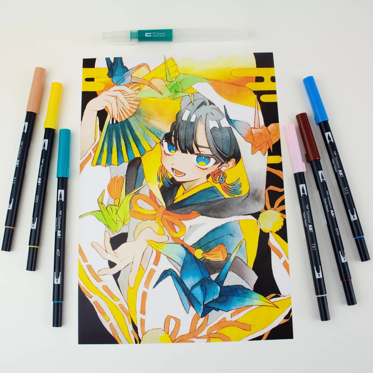 Tombow ABT Dual Brush Pen Etui BIRD -  6er-Set - Bild 4