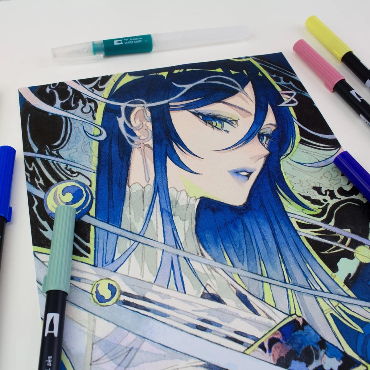 Tombow ABT Dual Brush Pen Etui MOON -  6er-Set - Bild 3