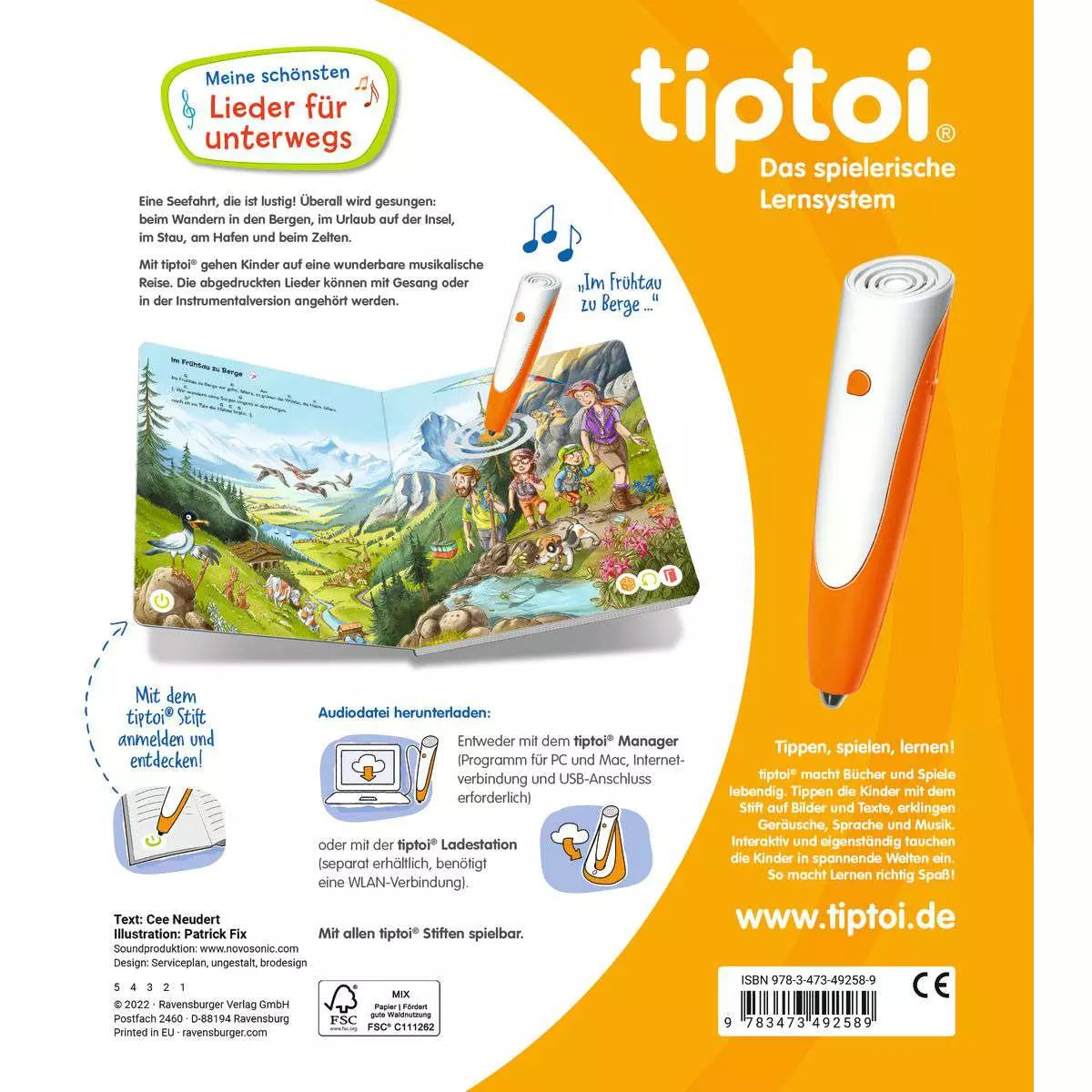 tiptoi Meine schönsten Lieder für unterwegs 49.258 - Bild 2