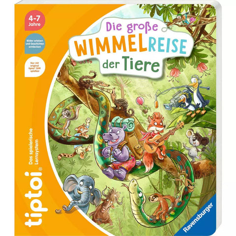 tiptoi Die grosse Wimmelreise der Tiere 49259, Buchcover