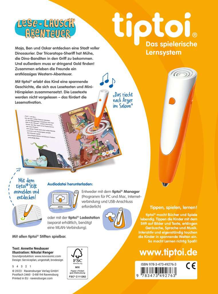Tiptoi Lese - Lausch Abenteuer Dino Stadt 49.276 - Bild 2