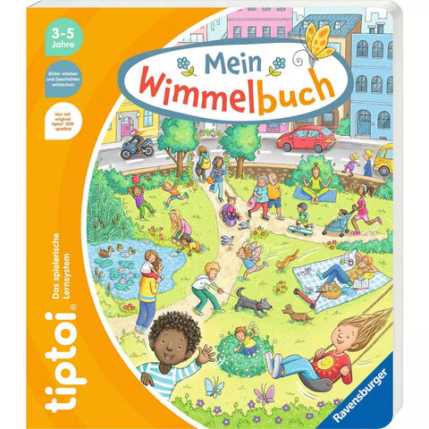 tiptoi Mein Wimmelbuch 49279, Buchcover mit Spielplatz-Szene