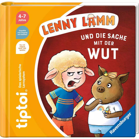 tiptoi Lenny Lamm und die Sache mit der Wut 49293, Buchcover