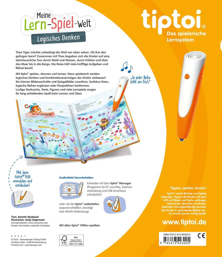Tiptoi Meine Lern-Spiel-Welt Logisches Denken 49.300 - Bild 2