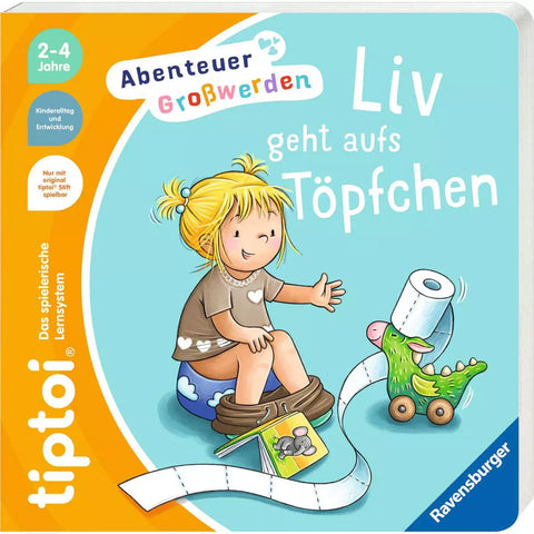 tiptoi Liv geht aufs Töpfchen 49301, Buchcover mit Liv auf dem Töpfchen