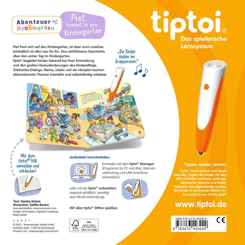Tiptoi Abenteuer Grosswerden: Piet kommt in den Kindergarten 49.302 - Bild 2