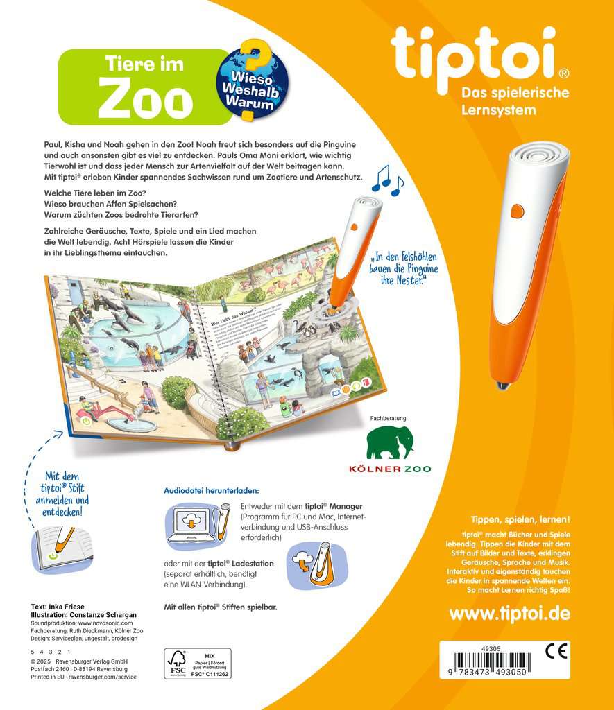 Tiptoi WWW Tiere im Zoo 49.305 - Bild 2