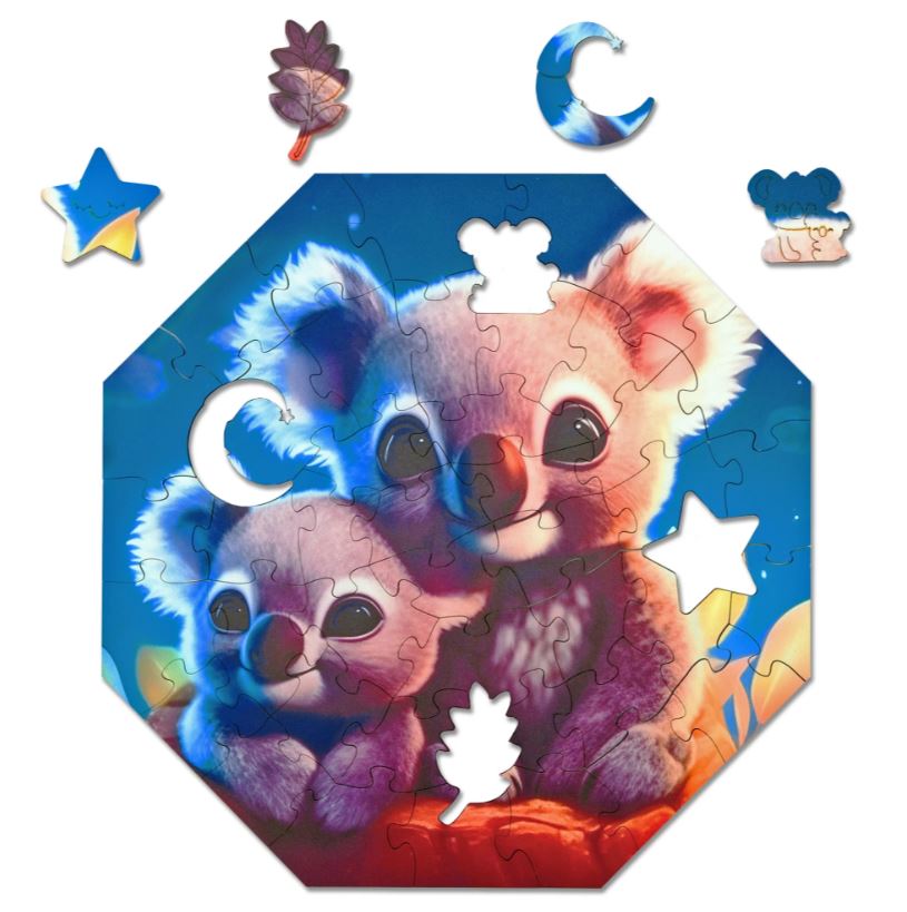 Puzzle Holz Kylo Koala 46 Teile - Bild 2