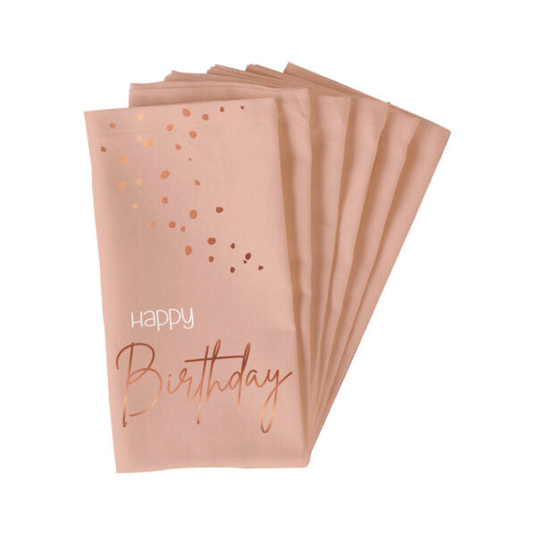 Servietten Elegant Lush Blush Happy Birthday - Bild 1