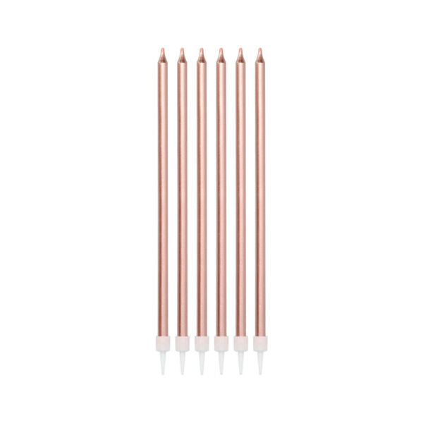 Kerzen-Set metallic roségold - Bild 1