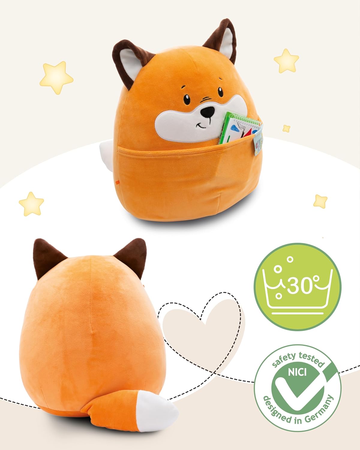 Nici Kissen Fuchs 20cm - Bild 2
