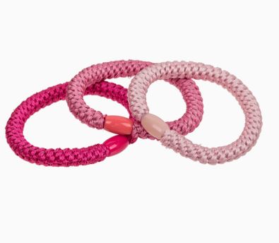 Textil-Haarband/Armband, Pink Shades - Bild 4