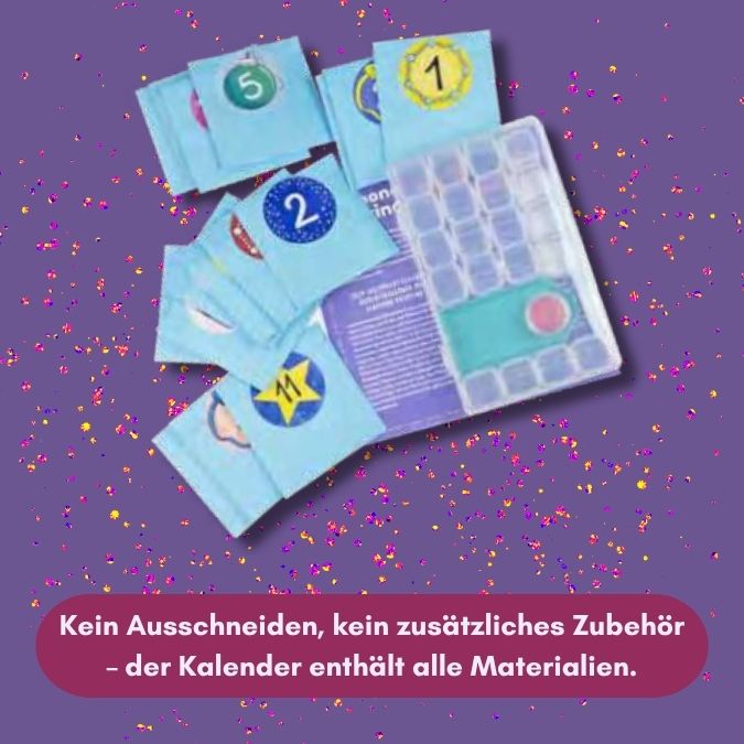 Adventskalender Diamond Painting Glitzerndes Weihnachtsdorf - Bild 4