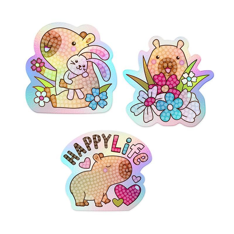 Capybara Diamond-Painting Sticker-Set - Bild 4