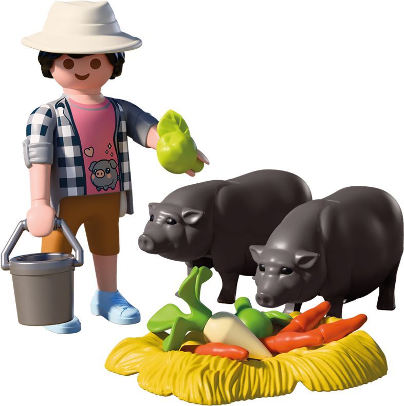 PLAYMOBIL Landwirt mit Hängebauchschwein 72171 - Bild 4