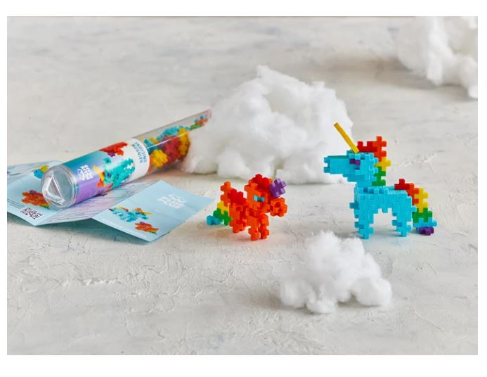 Plus Plus Tube Kreativ Bausteine Regenbogen Einhorn 100 pcs - Bild 4