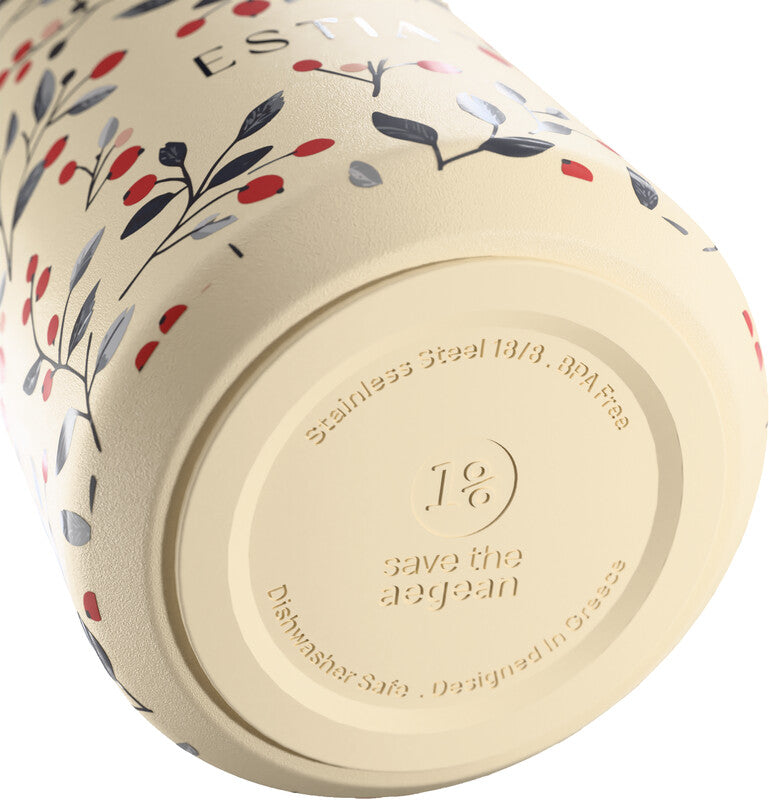 ESTIA Edelstahl Trinkflasche Pulse 5 dl Bloom Beige - Bild 4