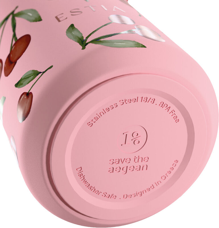 ESTIA Edelstahl Trinkflasche Pulse 5 dl Cherry Rose - Bild 4