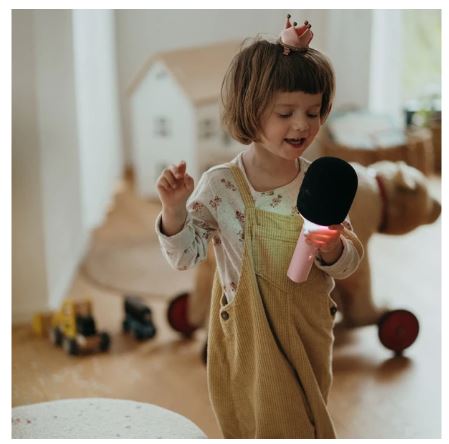 Mikrofon Bluetooth mit Licht blau - Bild 4