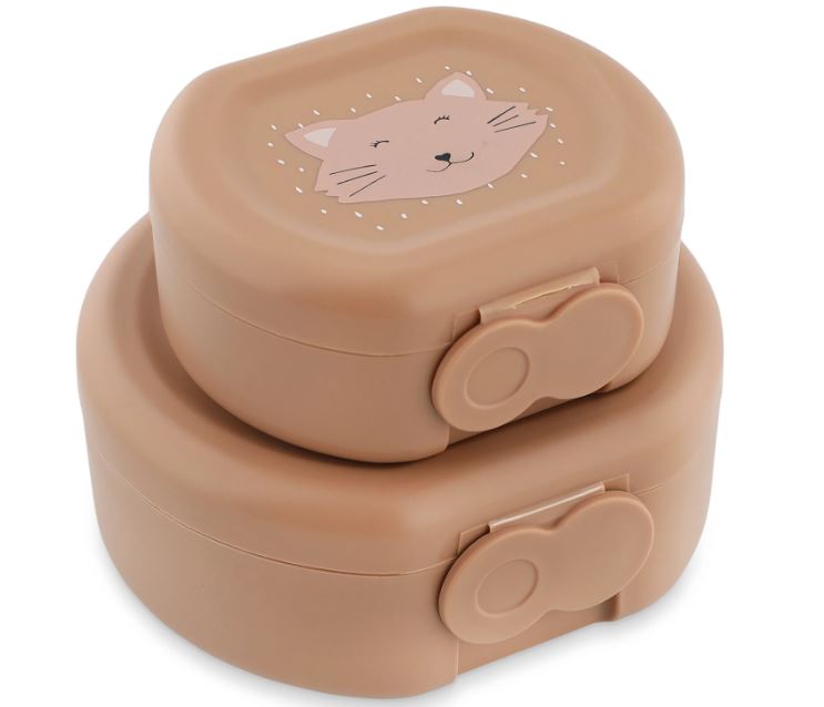 Snackbox mit Klickverschluss 2er Set Katze - Bild 3