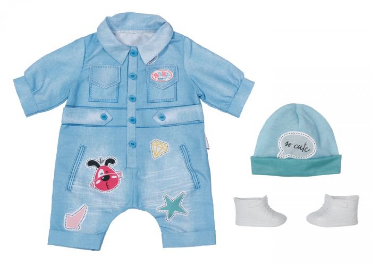 Baby Born Deluxe Jeans Overall 43cm - Bild 1