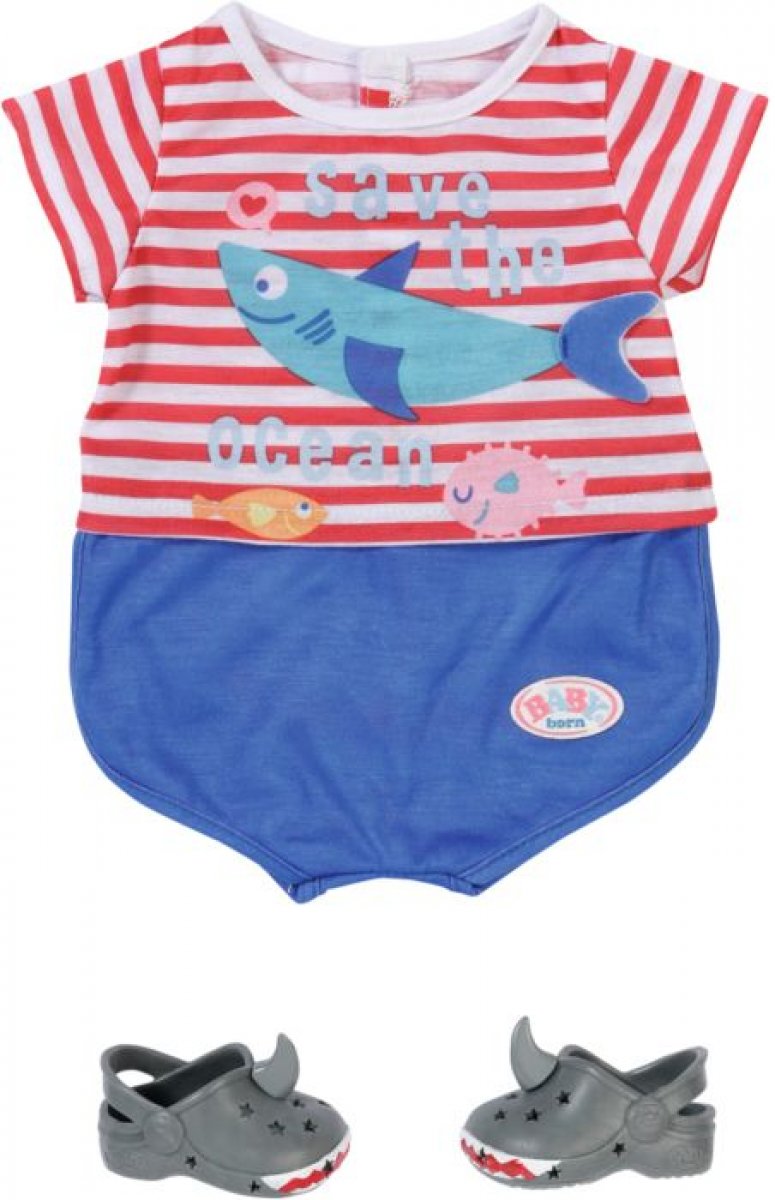 Baby Born Bath Pyjamas & Clogs 43cm - Bild 1