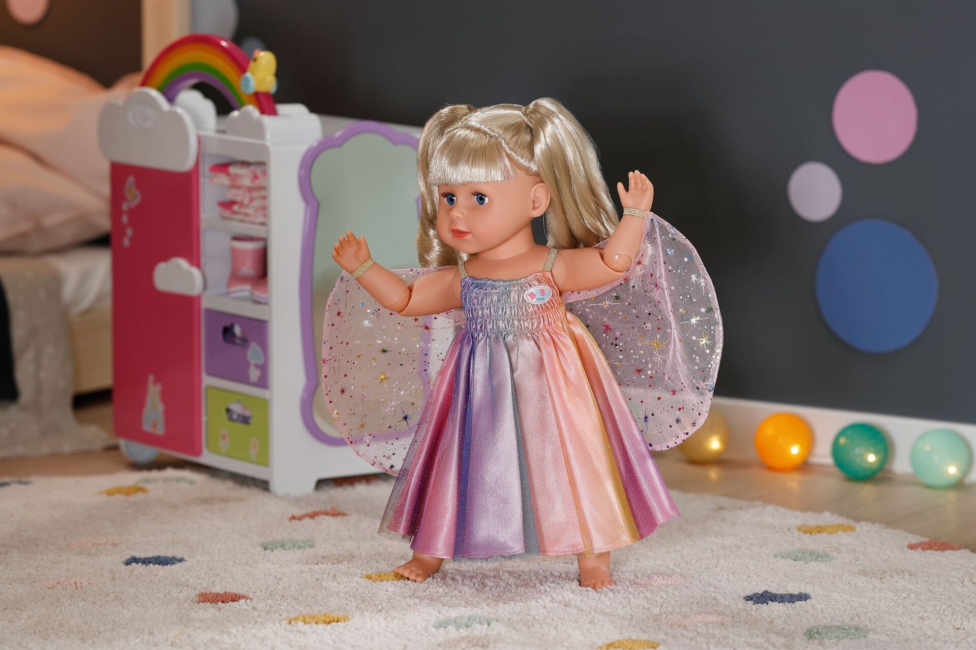 BABY born Regenbogen Kleid 43cm - Bild 2